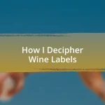 How I Decipher Wine Labels