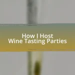 How I Host Wine Tasting Parties