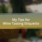 My Tips for Wine Tasting Etiquette