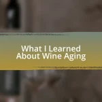 What I Learned About Wine Aging