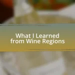 What I Learned from Wine Regions